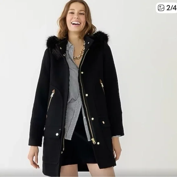 J. Crew chateau parka in Italian stadium cloth wool - Picture 5 of 14